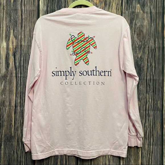 Simply Southern | holiday turtle long sleeve tee - Picture 1 of 4